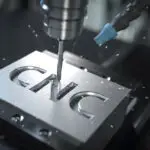 CNC machining process on metal part, related to production lead time